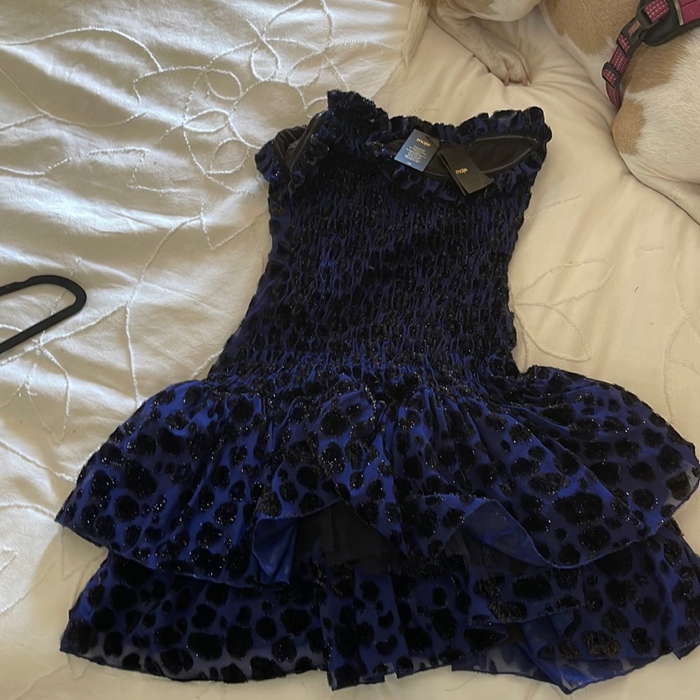 Leopard print maje dress